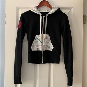 Rare Clandestine Industries Black Crossword Hoodie